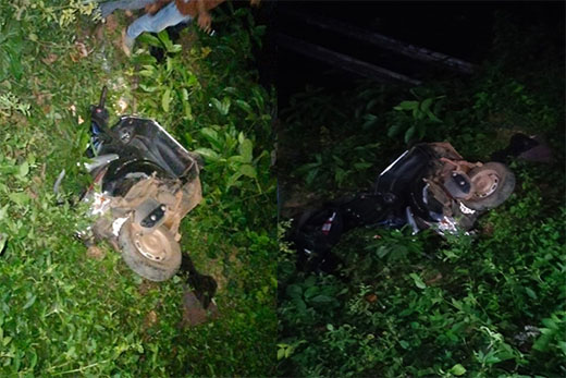 Car-Scooter accident, Rider seriously injured